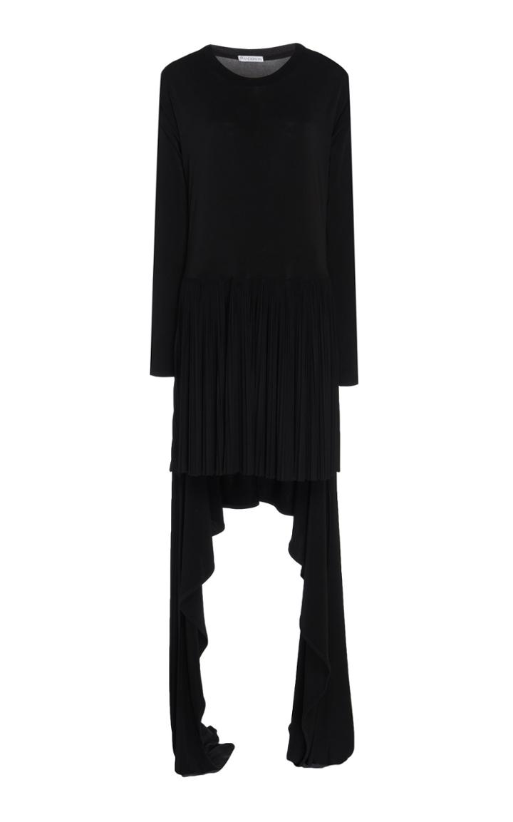 Jw Anderson Long Sleeve Pleated Dress