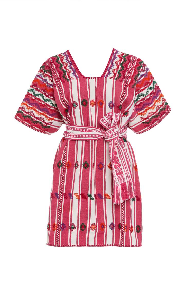 Pippa Holt Striped Cotton Mini Dress