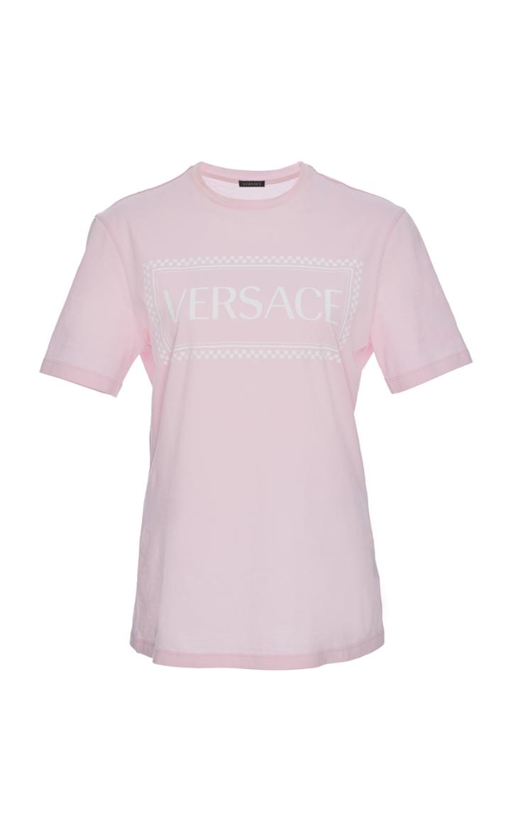 Versace Logo-printed Cotton T-shirt