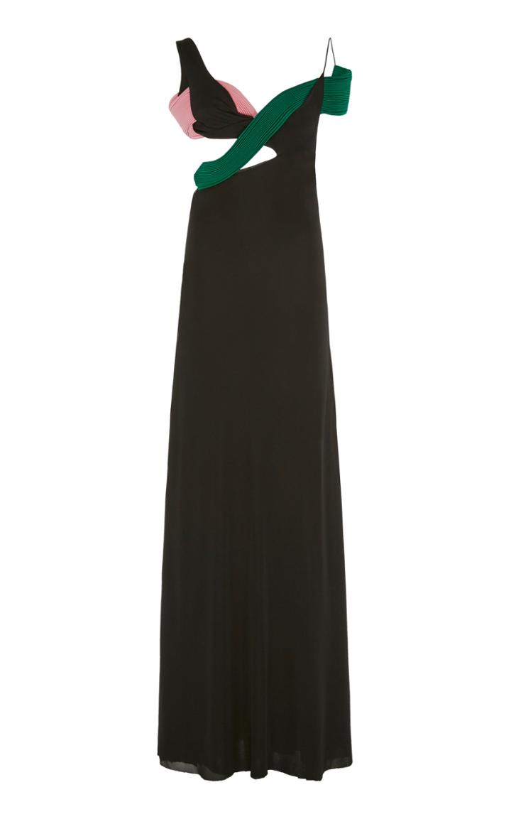 Moda Operandi Haider Ackermann Draped Cutout Crepe Dress Size: 36