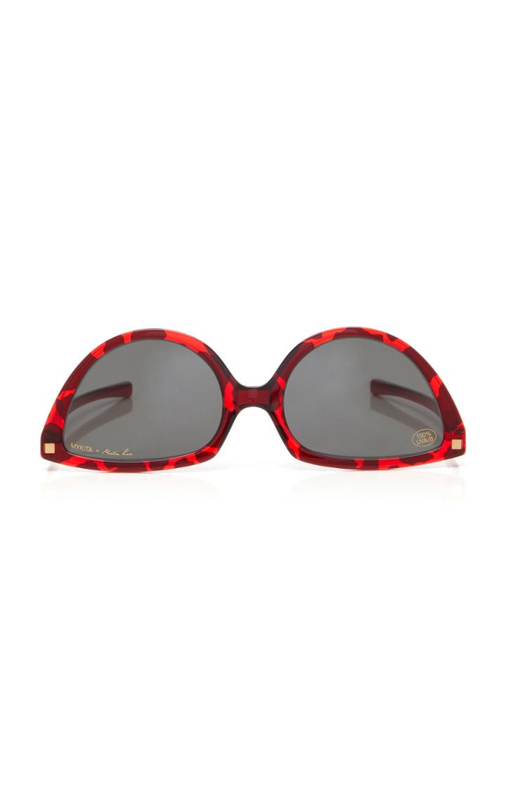 Mykita + Martin Rose Sos Reversible Printed Acetate Sunglasses