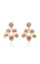 Larkspur & Hawk Caterina Pansy Gold And Quartz Earrings