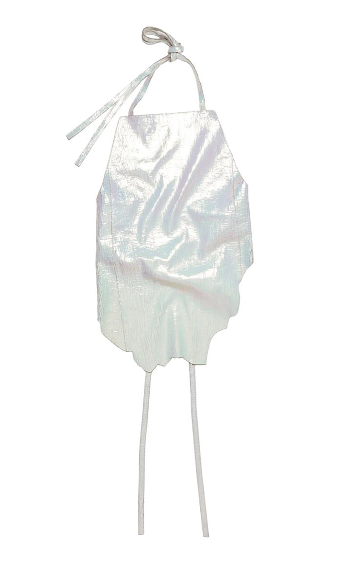 Moda Operandi Acne Studios Metallic Leather Halter Top