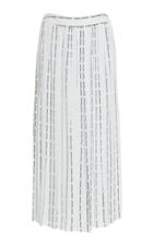 Off-white C/o Virgil Abloh Pinstripe Plisse Wide-leg Pants