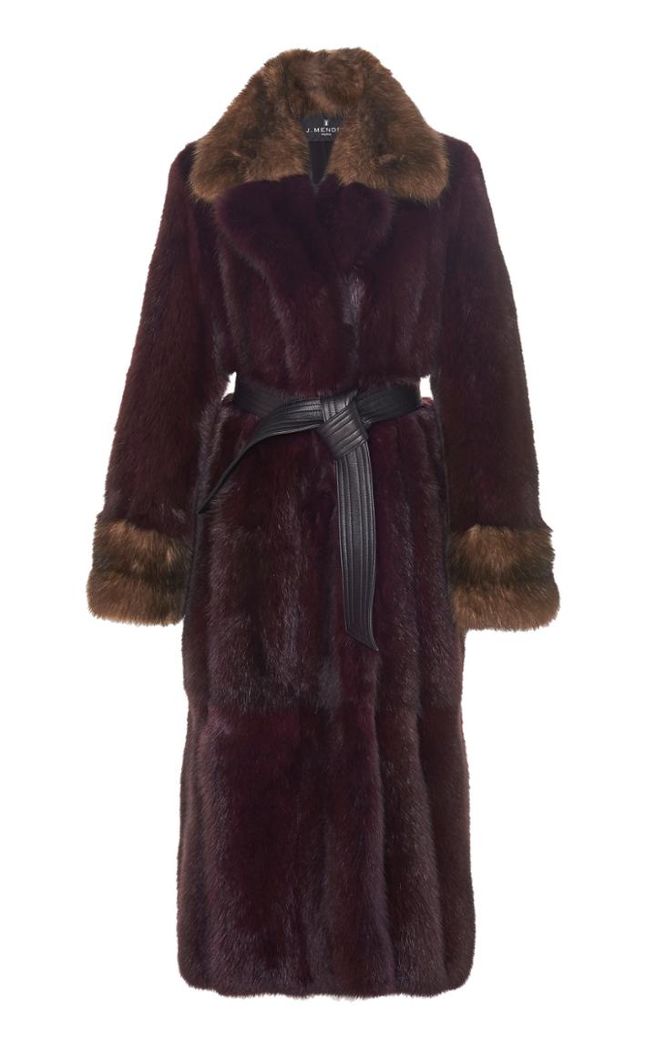 J. Mendel Two-tone Sable Fur Coat