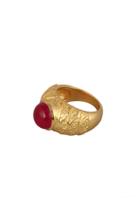Moda Operandi Valre Gold-plated Willow Jade Ring