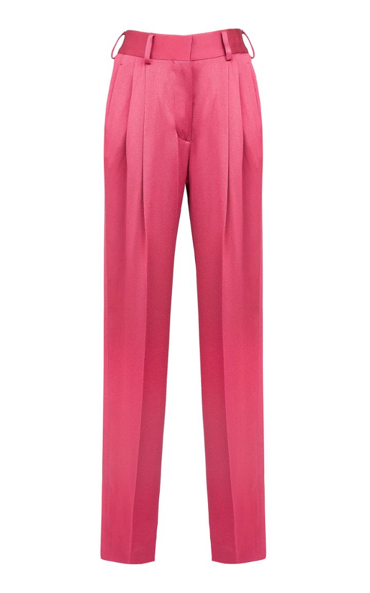 Moda Operandi Blaz Milano Novalis Banker Satin Straight-leg Pants