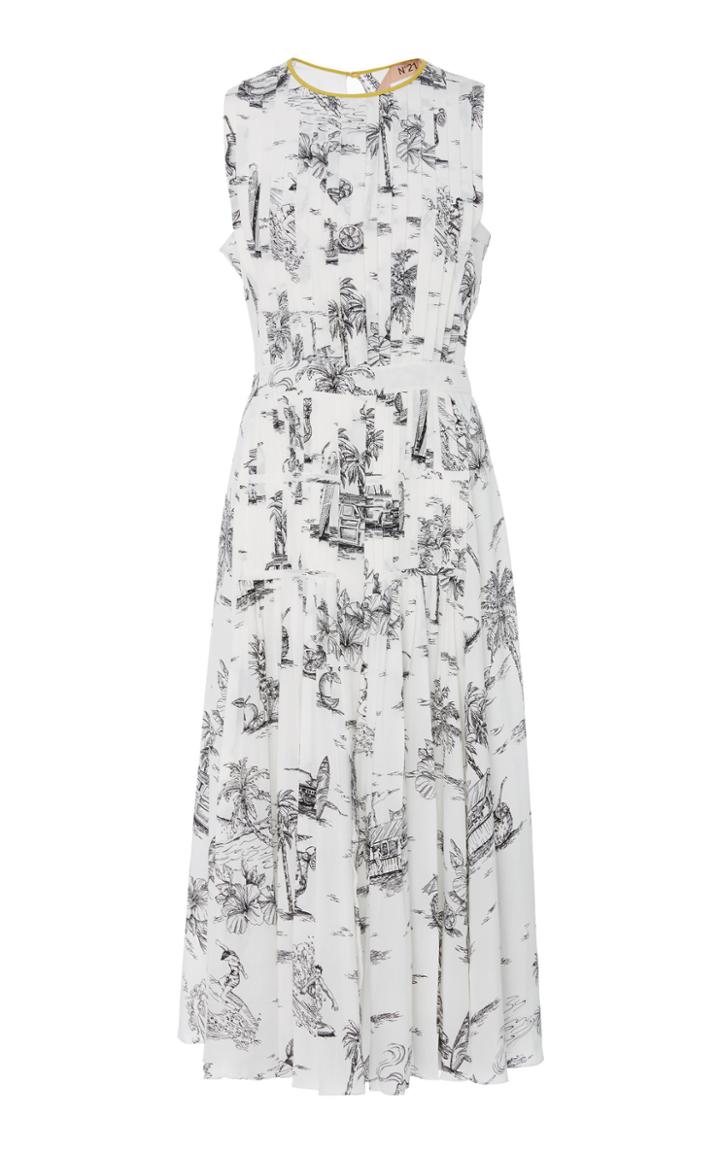 N 21 N&deg;21 Printed A-line Midi Dress