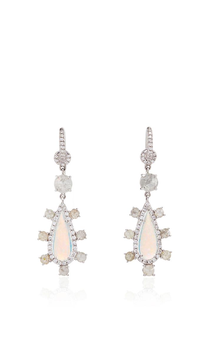 Nina Runsdorf Lightning Ridge Opal Earrings