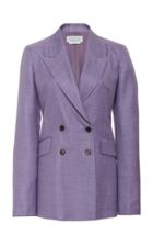 Moda Operandi Gabriela Hearst Angela Double-breasted Wool-silk Blend Blazer Size: 38