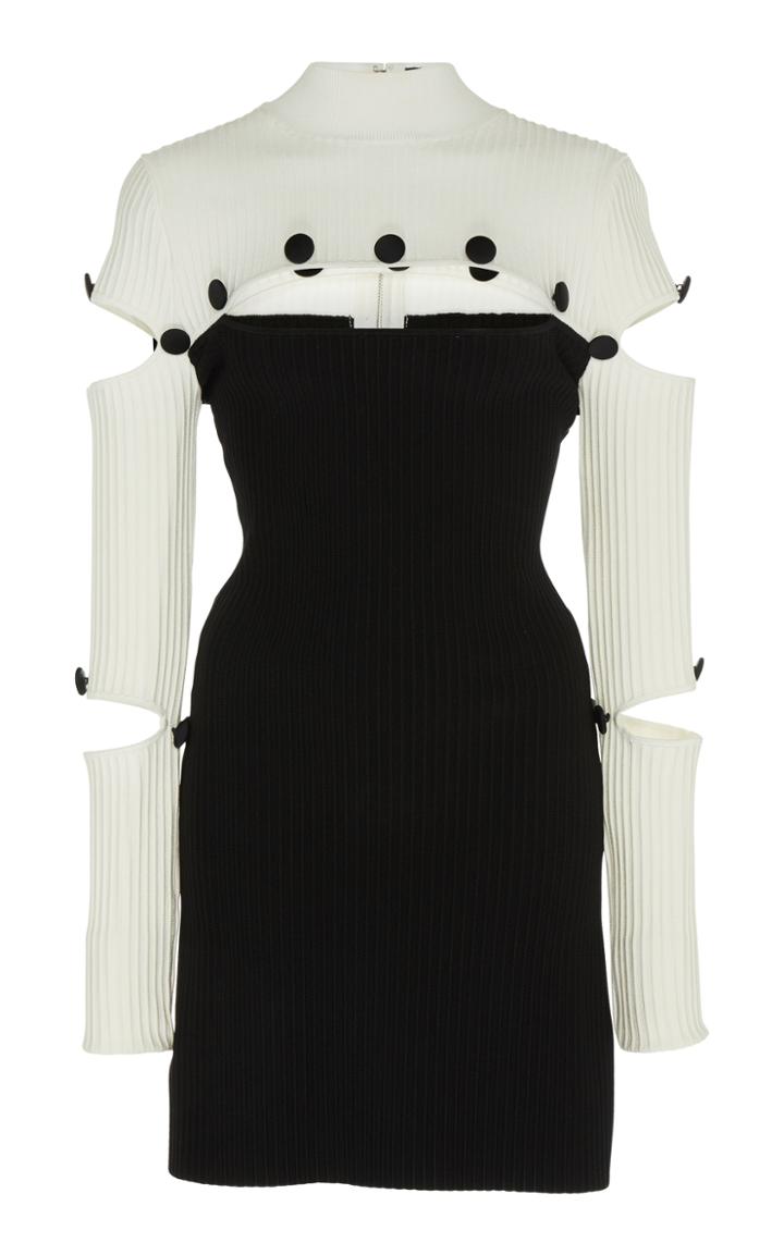 David Koma Ribbed Knit Mini Dress