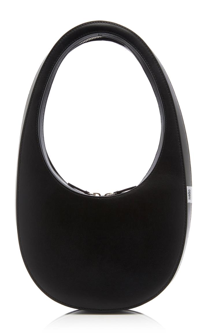 Coperni Swipe Black Leather Bag
