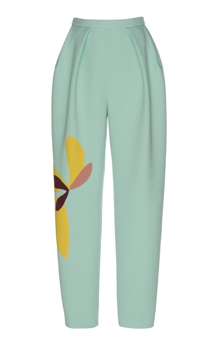 Delpozo Patchwork Crpe Pants