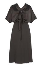Rochas Bow-detailed Satin Midi Dress Size: 44