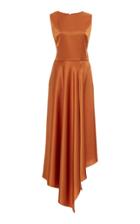 Moda Operandi Burnett New York Asymmetric-hem Charmeuse Dress Size: 2