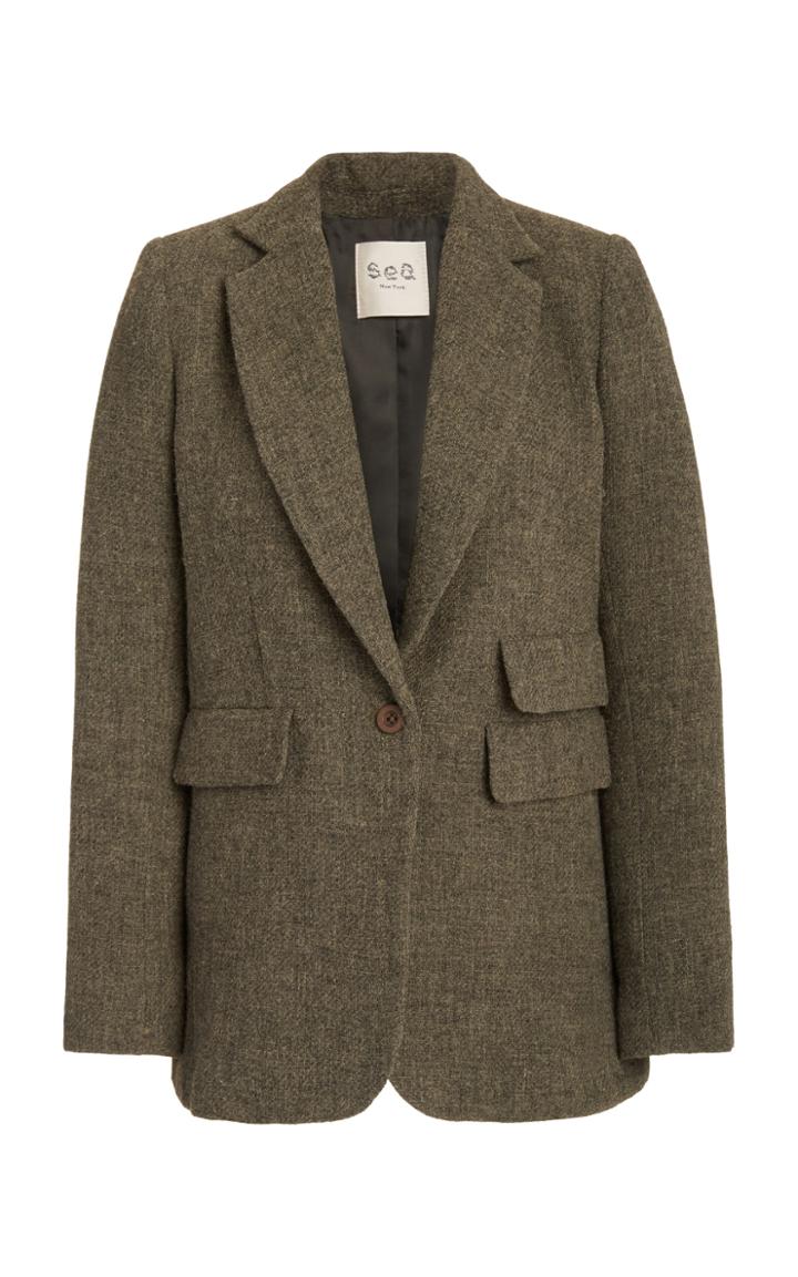 Sea Rizzo Recycled Wool Long Sleeve Jacket