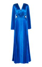 Semsem Pleated Satin Jumpsuit