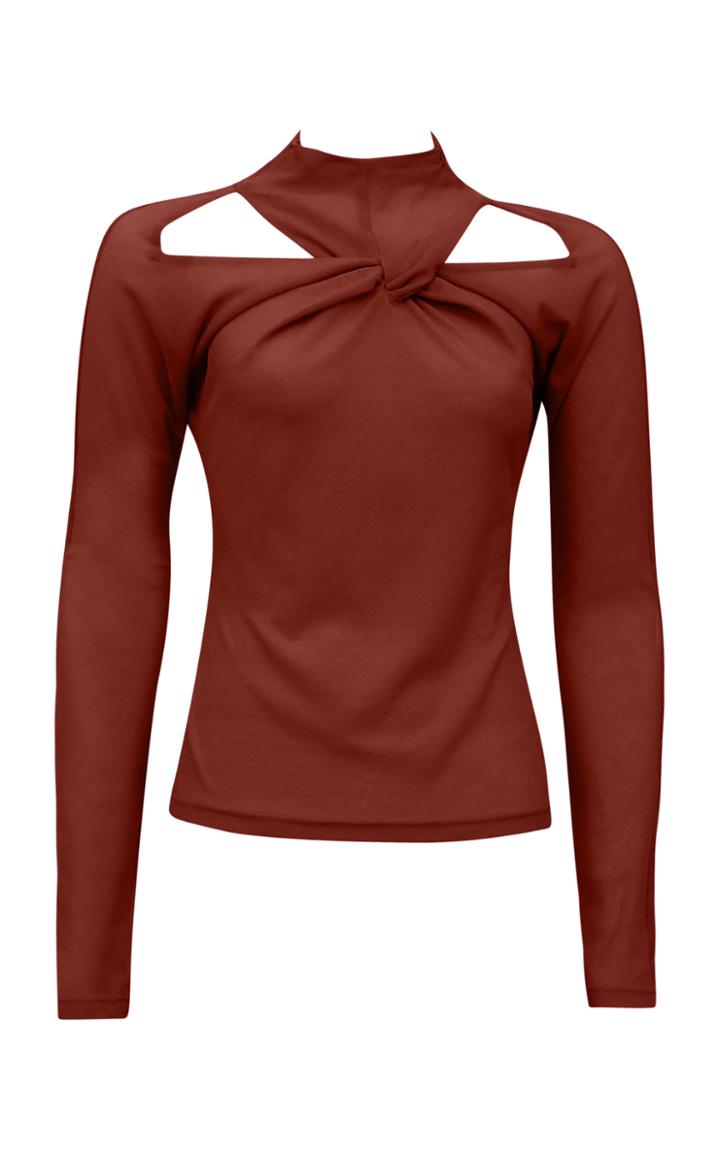 Moda Operandi Rejina Pyo Maia Cutout Twisted Jersey Top