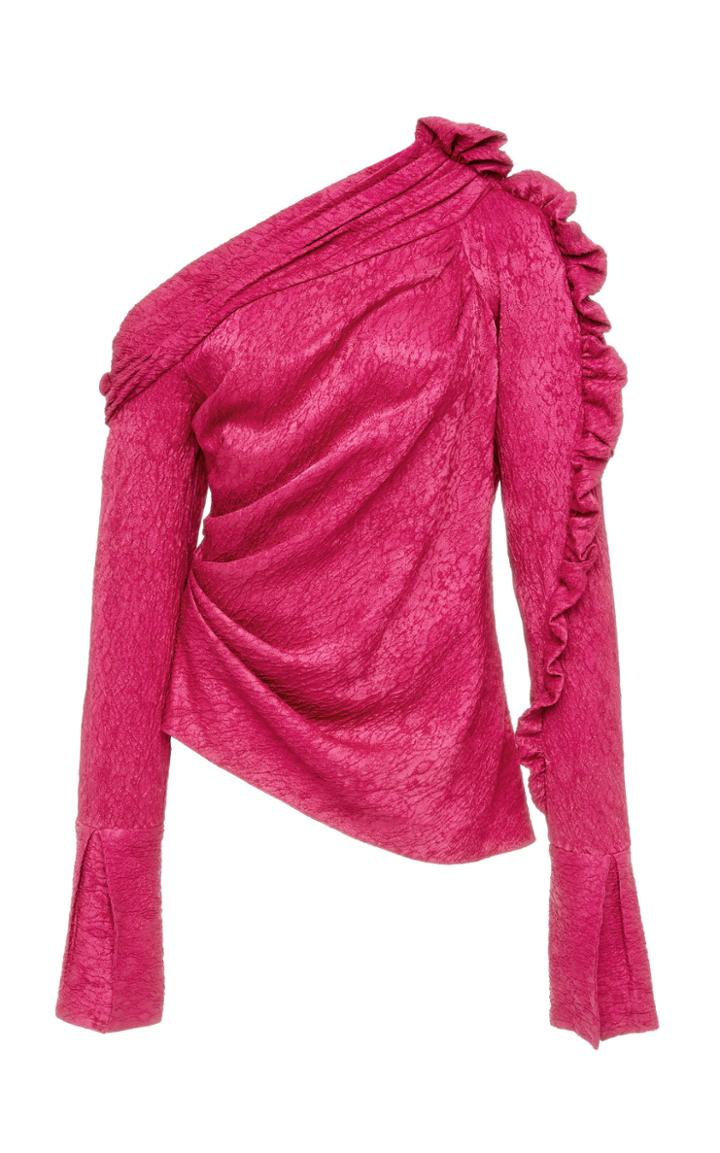 Hellessy Belle One-shoulder Blouse