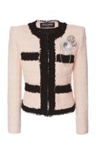 Balmain Tweed Crystal Detail Jacket
