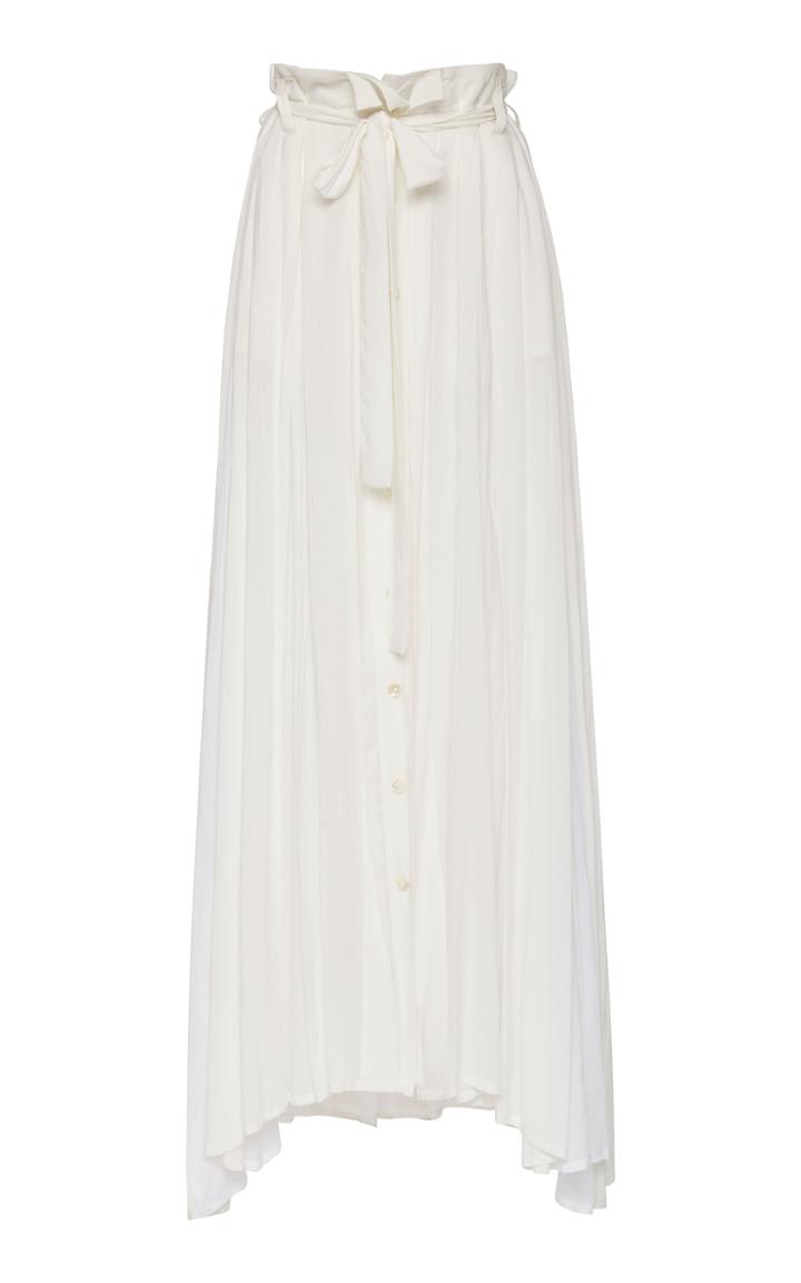 Ann Demeulemeester Belted Silk Maxi Skirt