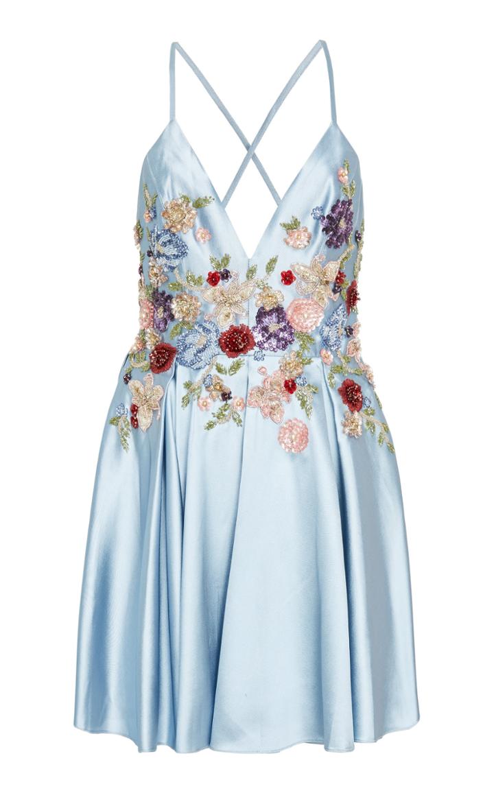 Patbo A Line Bouquet Beaded Mini Dress