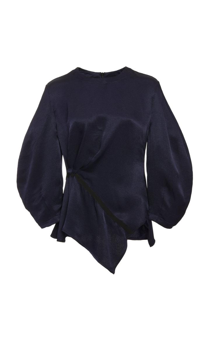 Palmer/harding Palmer//harding Static Wrap-effect Faille Top