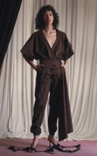 Moda Operandi By Efrain Mogollon Milagro V-neck Cotton Jumpsuit