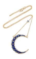 Monica Rich Kosann 18k Gold, Lapis And Sapphire Necklace