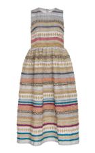 Molly Goddard Ortero Embellished Stripe Dress