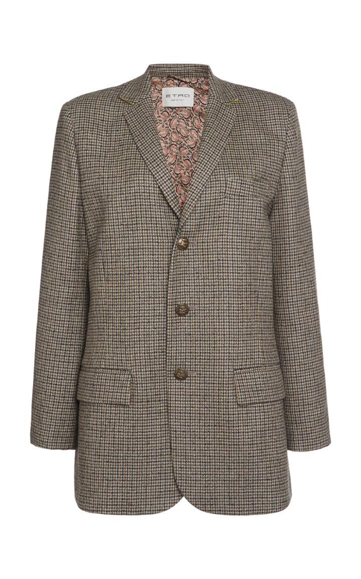 Etro Check Wool-blend Blazer