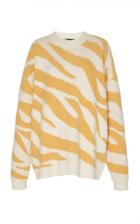Moda Operandi Sally Lapointe Oversized Zebra-printed Wool-silk Blend Sweater Size: X