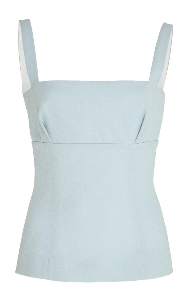 Emilia Wickstead Square-neck Crepe Top
