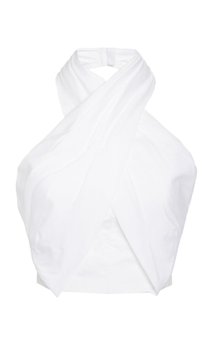 Moda Operandi Alitte Cotton Halter Crop Top Size: 0