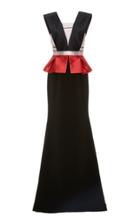 Bibhu Mohapatra Sleeveless Peplum Gown