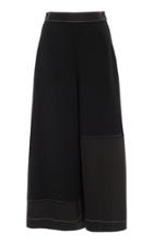 Loewe Pleated Crepe And Satin Trousers