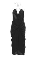 Acler Jenkins Crepe De Chine Midi Dress Size: 6