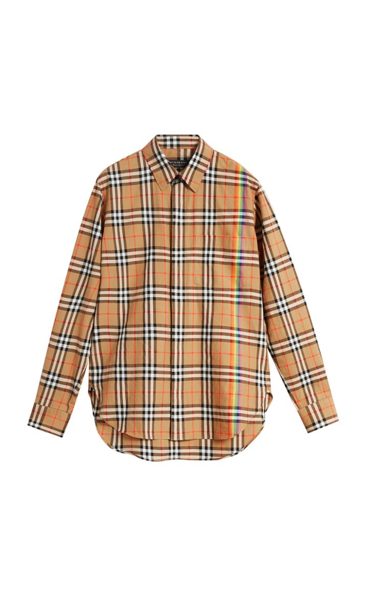 Burberry Checked Cotton-poplin Shirt
