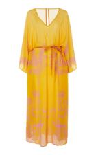 Carolina K Xim Printed Silk Caftan