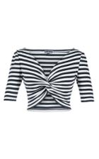 Lena Hoschek Aye Aye Striped Crop Top