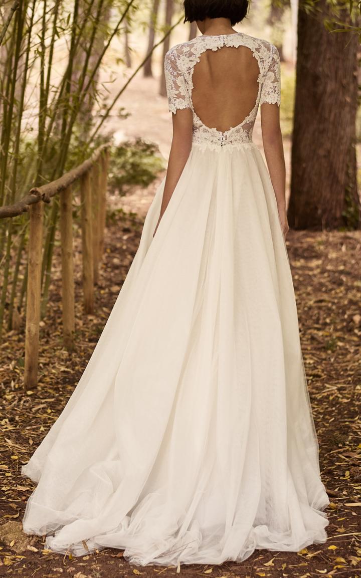 Costarellos Bridal Chantilly Cordonne Lace Ball Gown
