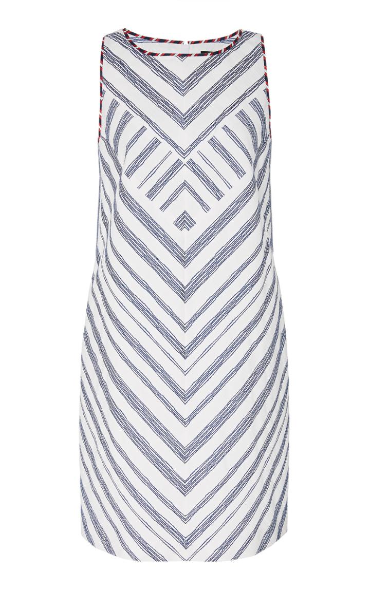 Paule Ka Cotton Pique Shift Dress
