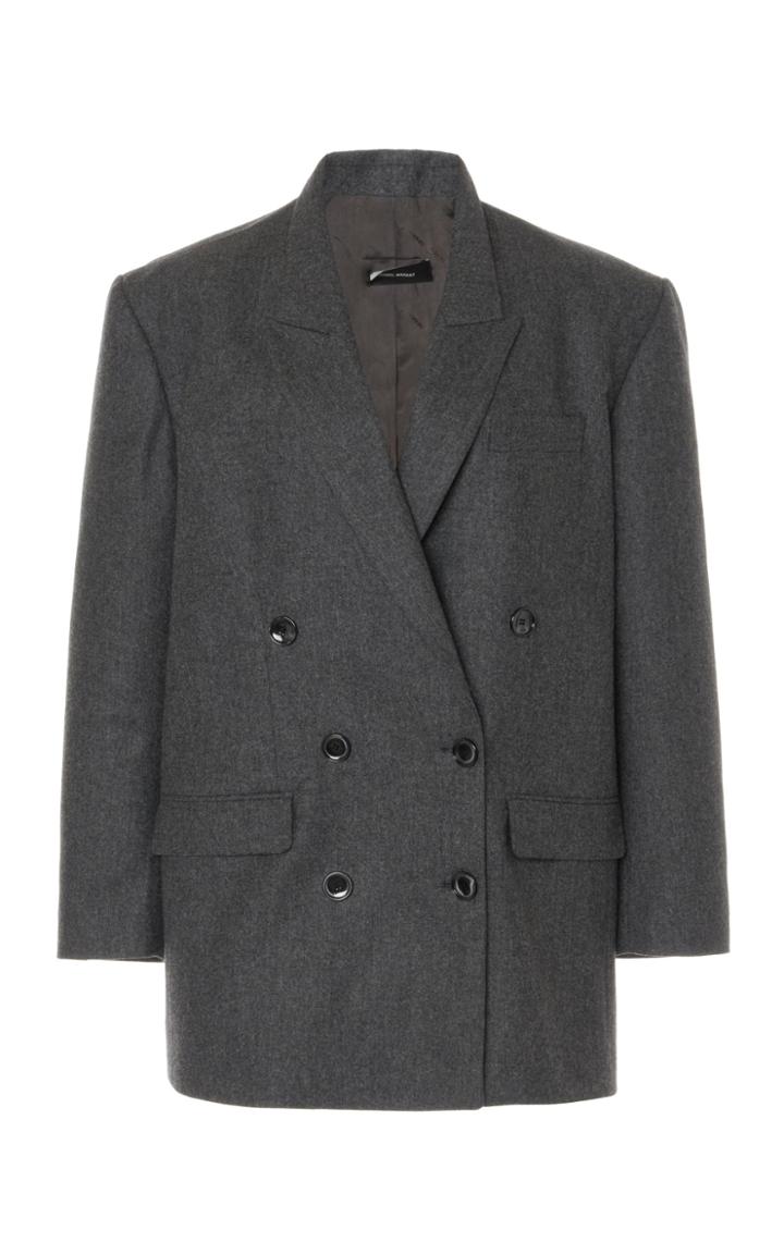 Moda Operandi Isabel Marant Oladimia Double-breasted Wool Blazer