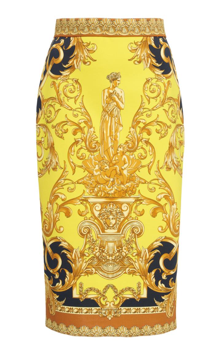 Versace High-rise Fitted Pencil Skirt