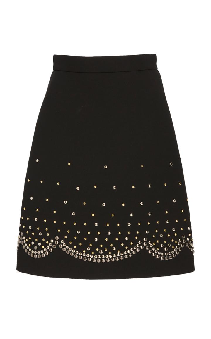 Elie Saab Ombre Studded Skirt
