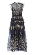 Biyan Glory Silk Blend Sleeveless Midi Dress
