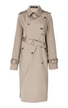 Rokh Twisted Cotton-blend Trench Coat