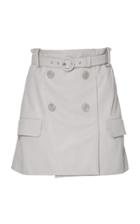 Jonathan Simkhai Double Breasted Leather Skirt