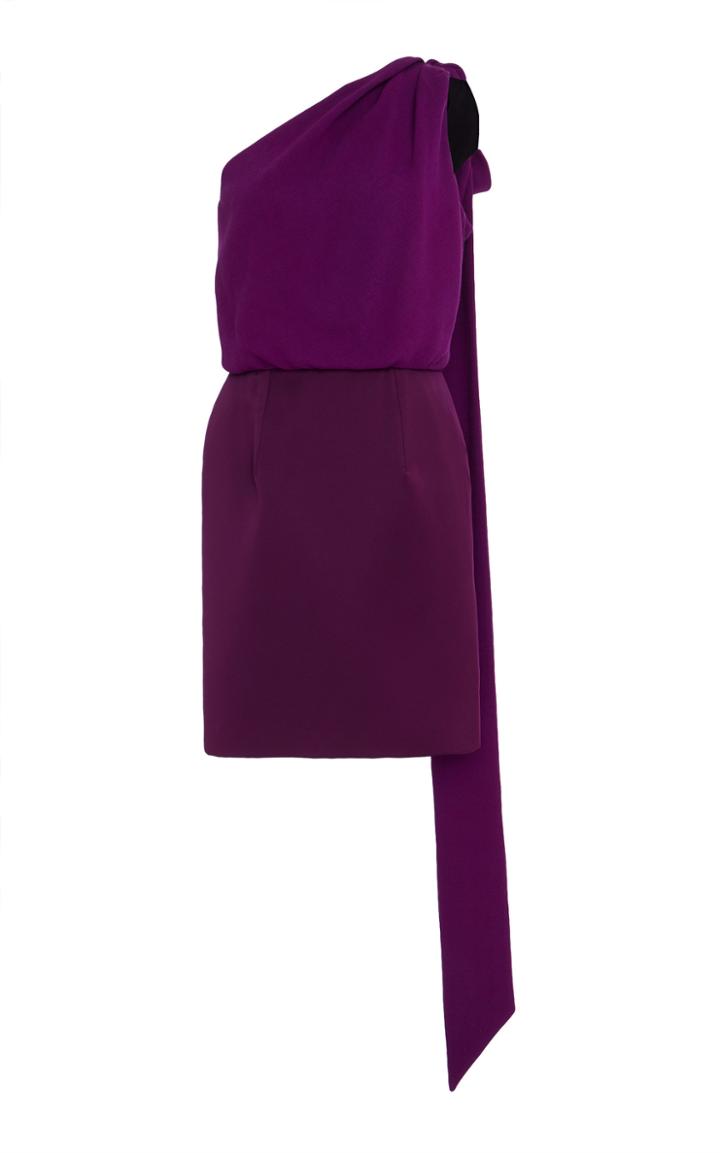 Jonathan Cohen Draped Bow Mini Dress