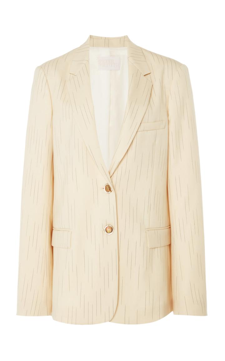 Moda Operandi Peter Pilotto Printed Wool Blazer Size: Xs